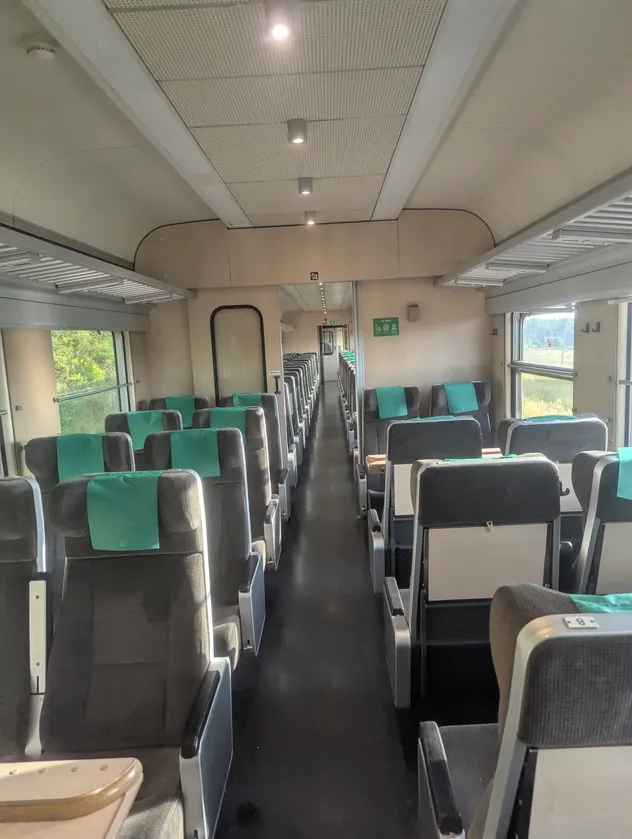 picture of the inside of the berlin to stockholm night train